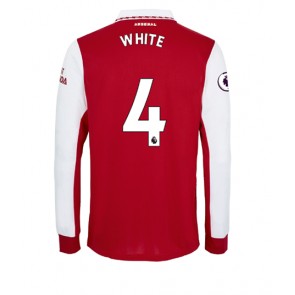 Arsenal Benjamin White #4 Hemmatröja 2022-23 Långa ärmar